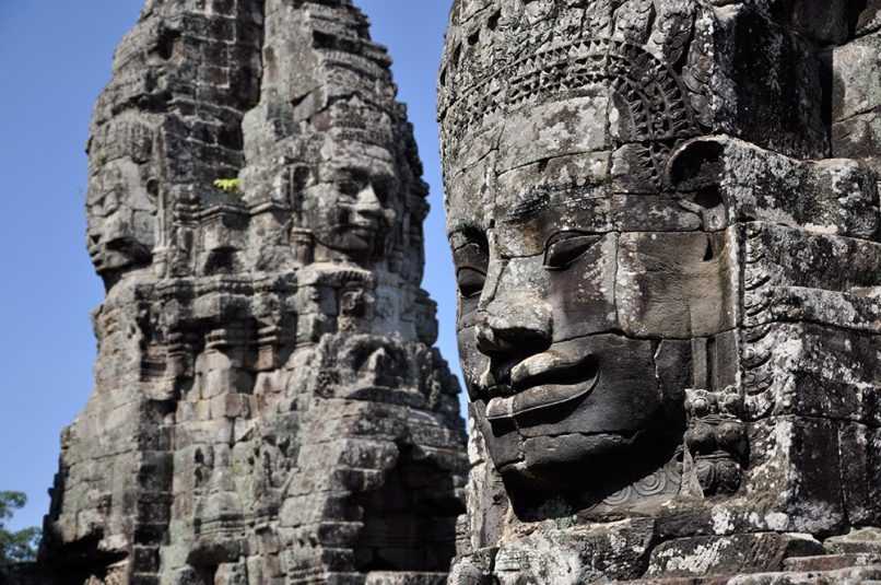 Bayon template at Ankor Wat in Cambodia